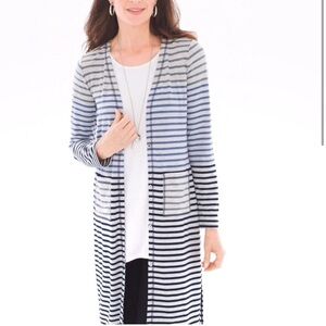 Zenergy Chicos Striped Cardigan Duster
